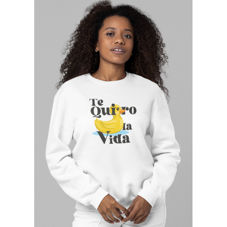 SUDADERA TE QUIERO PATO LA VIDA 