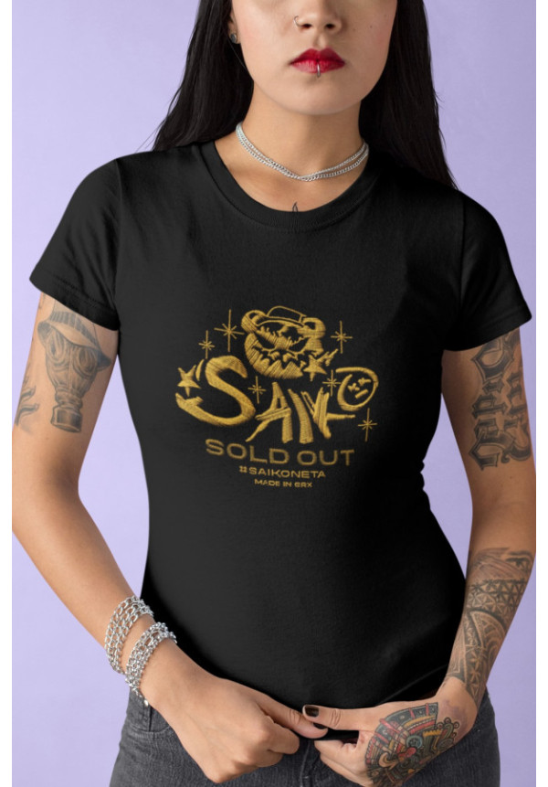 CAMISETA UNISEX SAIKO EFECTO BORDADO