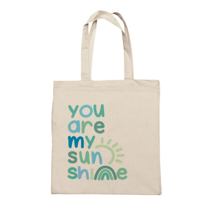 TOTE BAG - YOU ARE MY SUNSHINE AZULADO