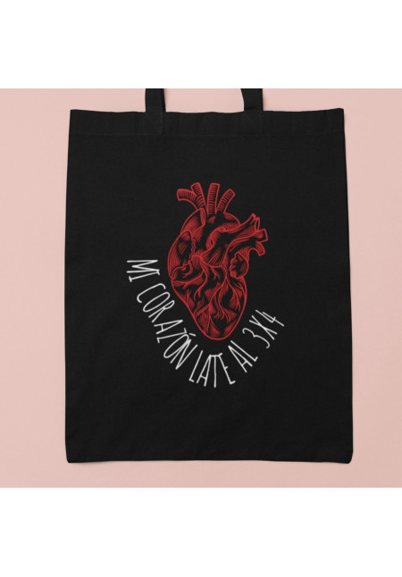 TOTE BAG MI CORAZON LATE AL 3X4
