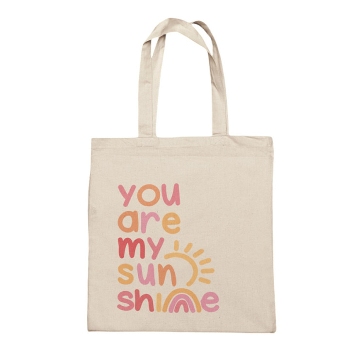 TOTE BAG - YOU ARE MY SUNSHINE ROSADO