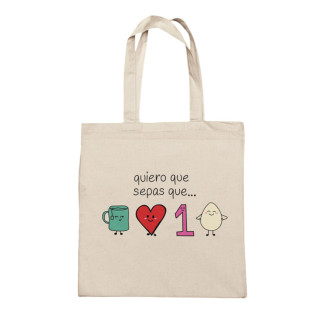 TOTE BAG - TE QUIERO UN HUEVO