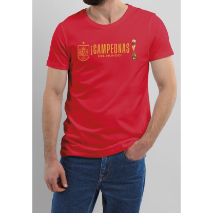 CAMISETA CAMPEONAS MUNDIAL ROJA HOMBRE