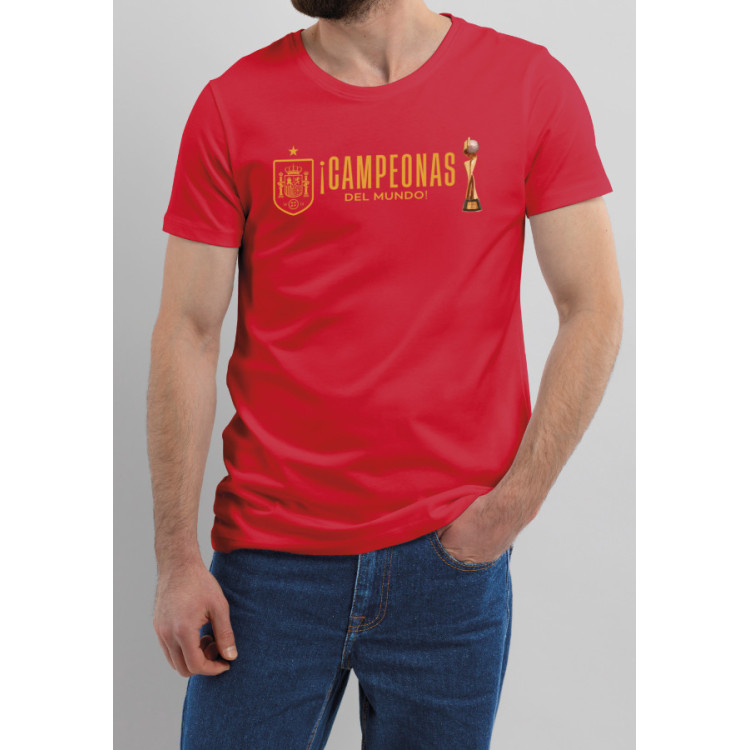 CAMISETA CAMPEONAS MUNDIAL ROJA HOMBRE