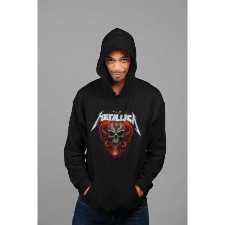 SUDADERA CON GORRO METALLICA MODELO 3