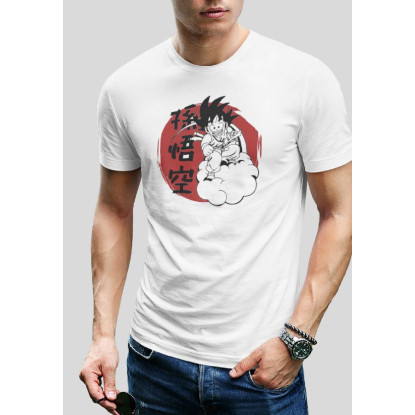 CAMISETA DRAGON BALL GOKU NUBE VOLADORA 