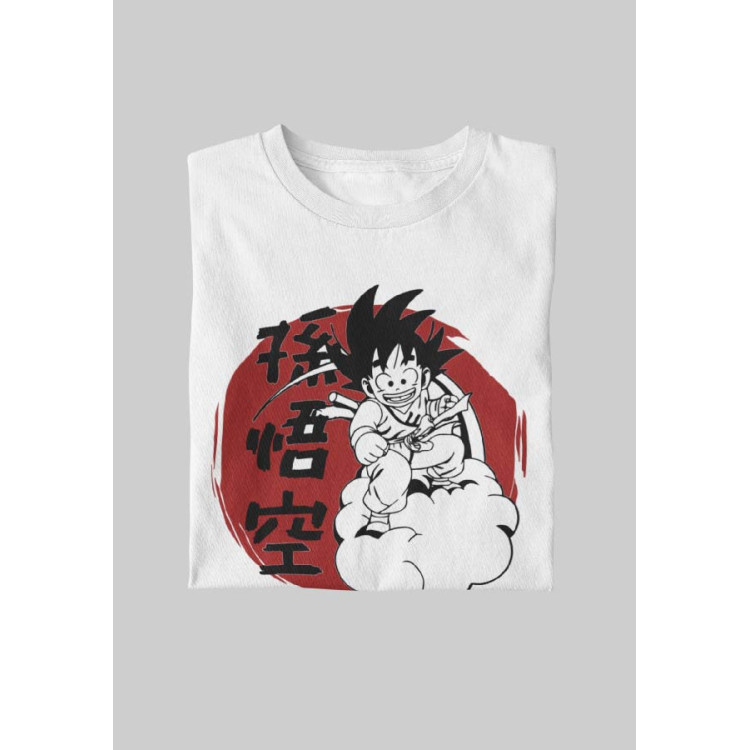 CAMISETA DRAGON BALL GOKU NUBE VOLADORA 