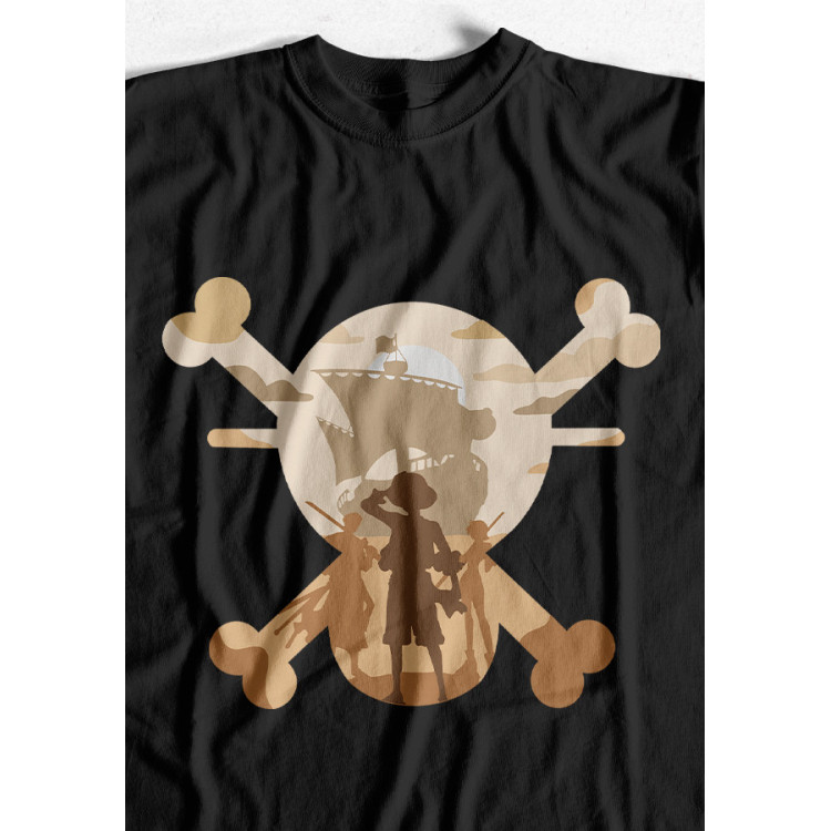 CAMISETA ONE PIECE SILUETA 