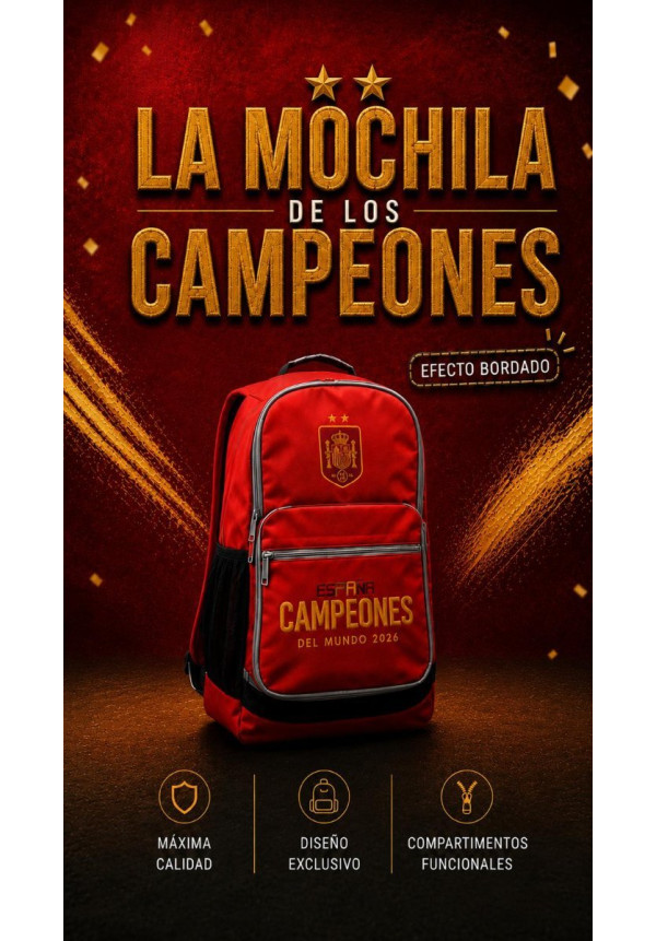 MOCHILA CAMPEONES DEL MUNDO 2026