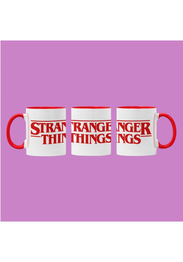 TAZA STRANGERS THINGS LOGO