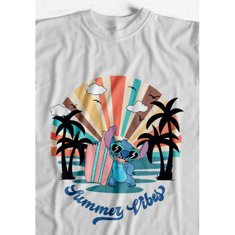 CAMISETA STITCH GOOD VIBES