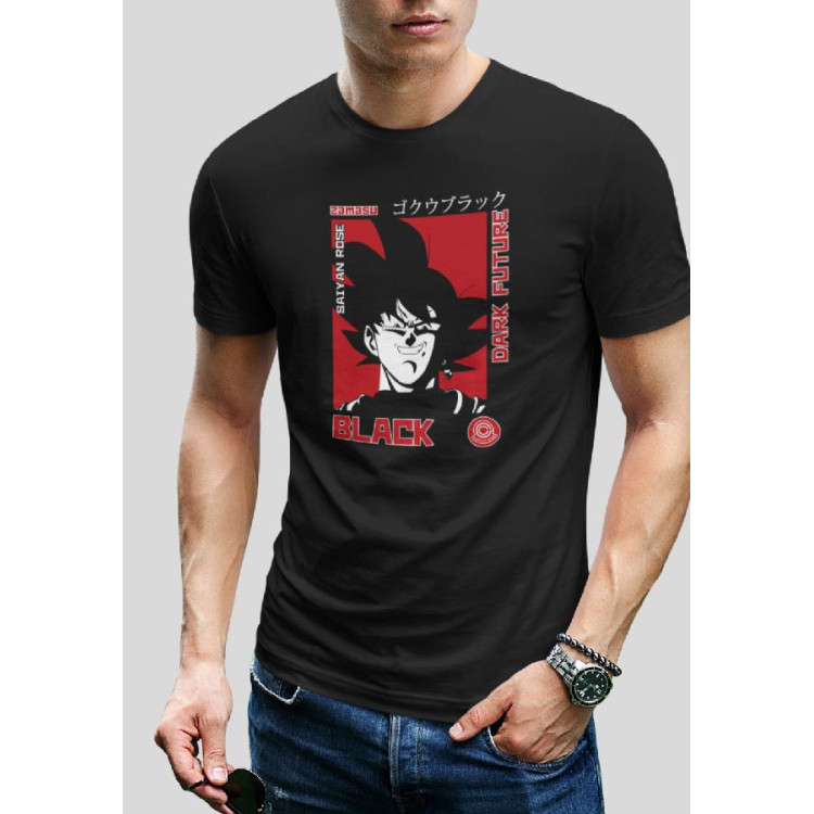 CAMISETA DRAGON BALL GOKU DARK FUTURE 