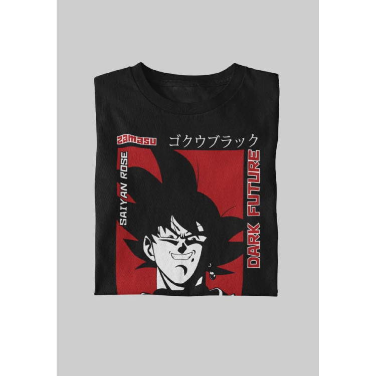 CAMISETA DRAGON BALL GOKU DARK FUTURE 